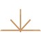 Ekena Millwork Kennewick Timber Gable Bracket, Western Red Cedar, 108"W x 58"H x 1 1/2"D x 3 1/2"F, 13/12 Pitch GBW108X58X0204KEN00SWR - alternate 1